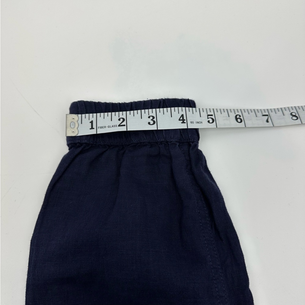 Nicole Miller Linen Navy Utility Joggers Pants XS - Picture 11 of 12